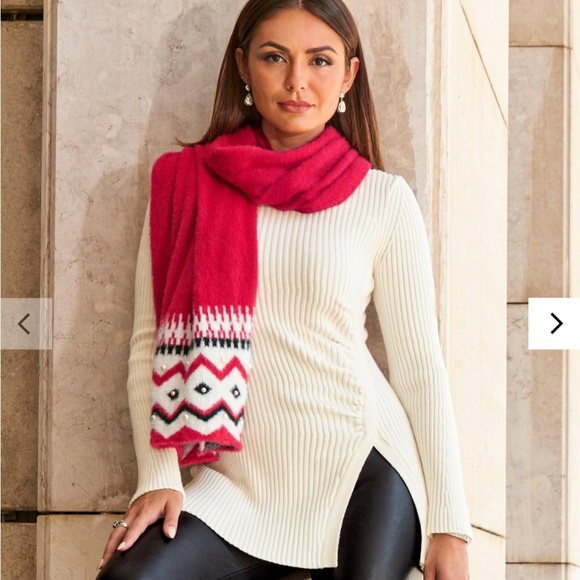 NWT Boston Proper Side Slit Ruched Flare Sleeve Tunic Off White Medium - Picture 1 of 6